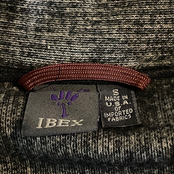 Ibex Womens Small 100% Merino Wool Full Zip Jacket Charcoal Grey New Wool Order - Picture 3 of 10